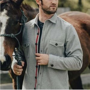 Handsome Men's Jacket Normal Brand label. Light wool. Light gray. XL.